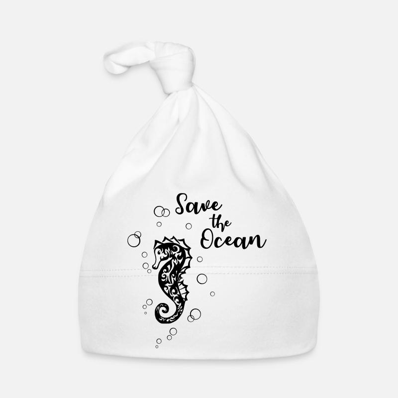 Save the Ocean - Seepferd Baby Bio-Mütze