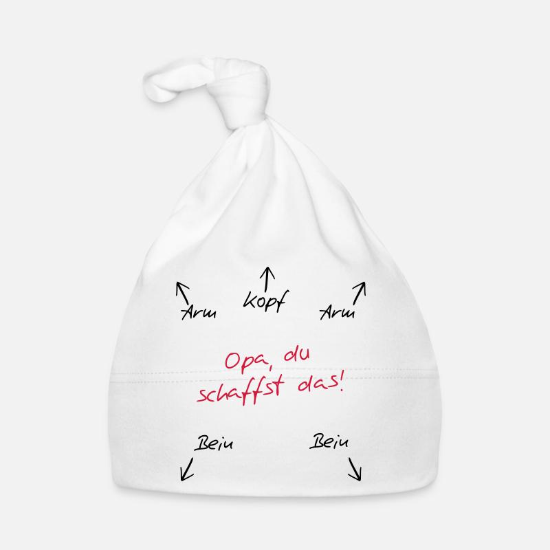 Opa du schaffst das Baby Bio-Mütze