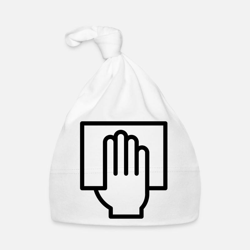 Hand mit Stimmzettel Baby Bio-Mütze