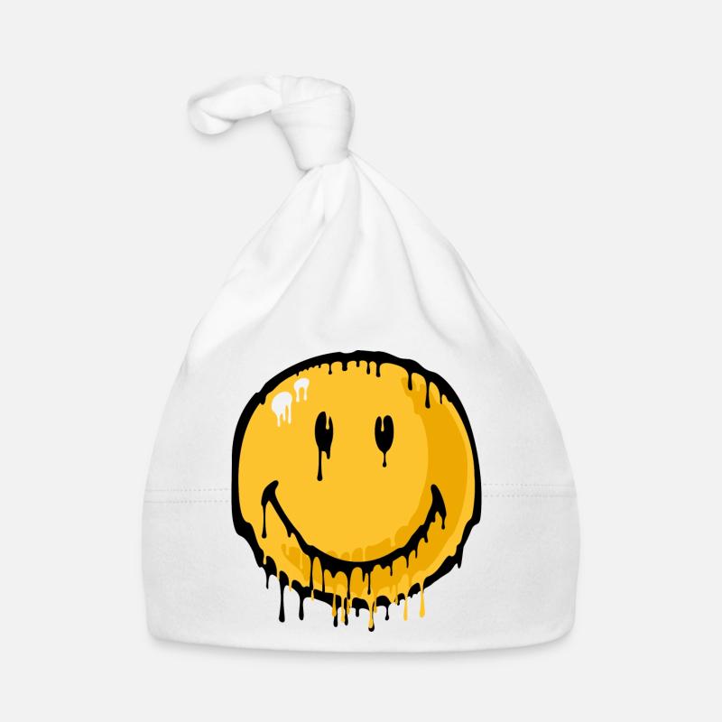 Smiley drip Organic Baby Cap