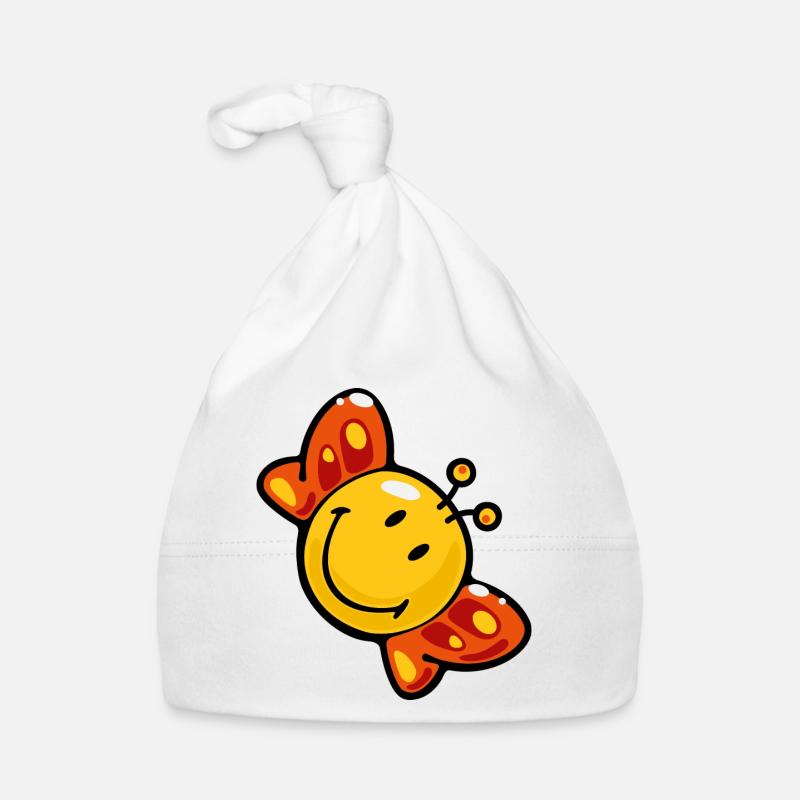 Smiley Butterfly Bonnet bio Bébé