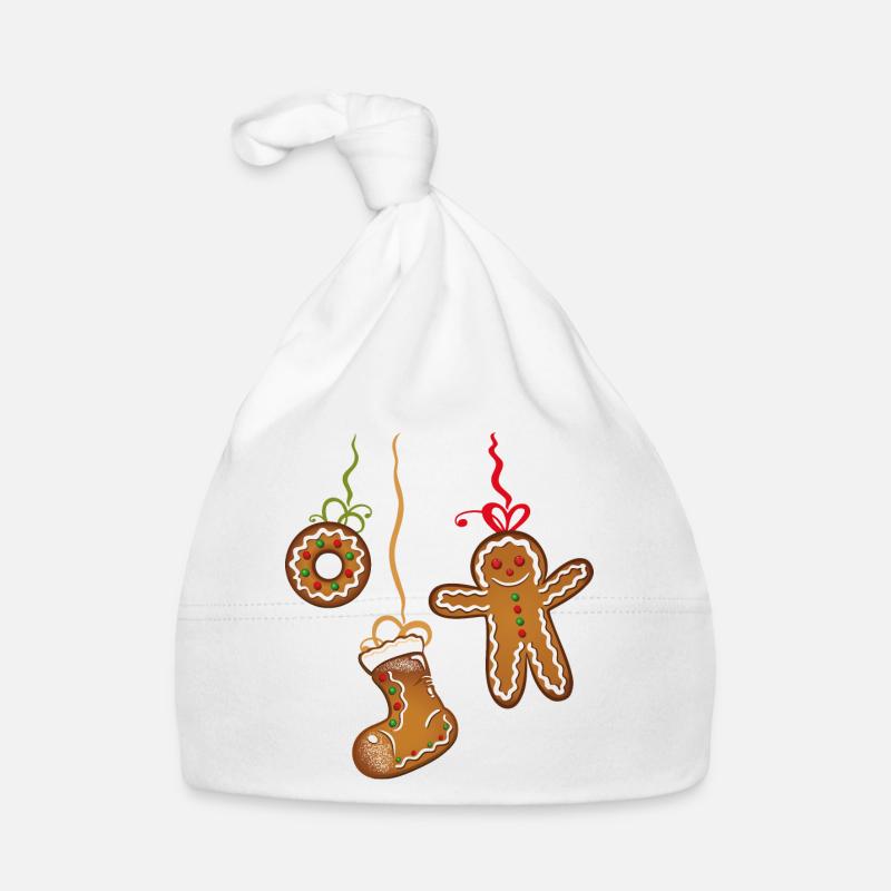 Weihnachtsplätzchen, Weihnachten, Lebkuchenmann. Baby Bio-Mütze