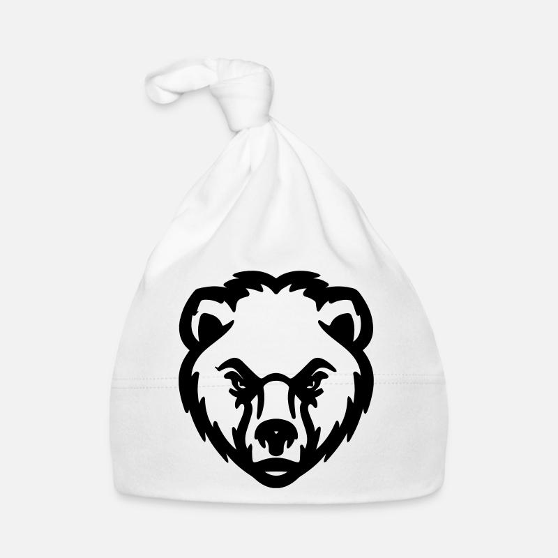 bear head Organic Baby Cap