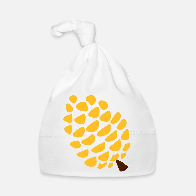 Pine cone pineal gland yoga - Organic Baby Cap - white