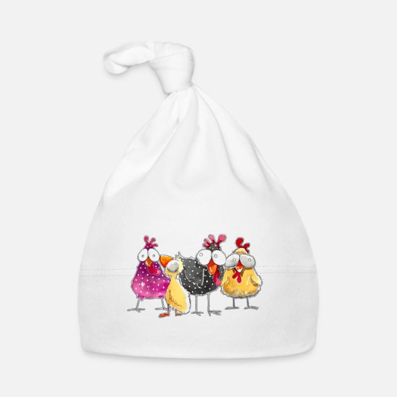 Mes poulets fous Bonnet bio Bébé