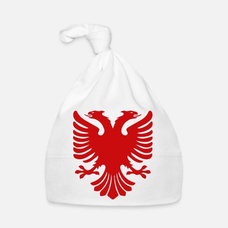 Albanie - Bonnet bio Bébé - blanc