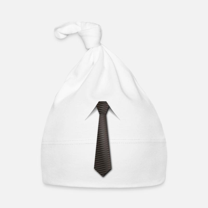 Cravate marron Bonnet bio Bébé