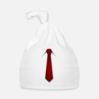 cravatta rossa Cappellino ecologico per neonato