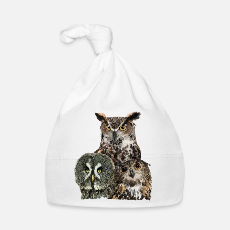 Owls Organic Baby Cap