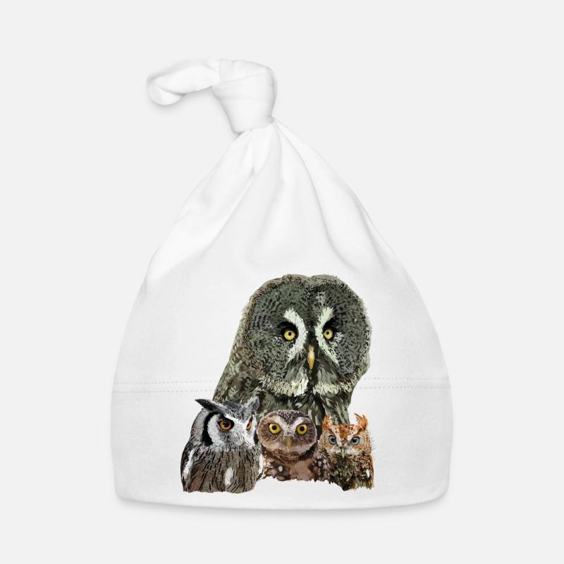Owls Organic Baby Cap