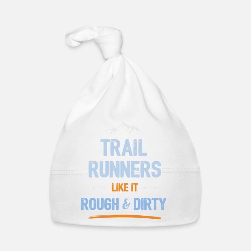 Les coureurs de trail aiment ça dur et sale Bonnet bio Bébé
