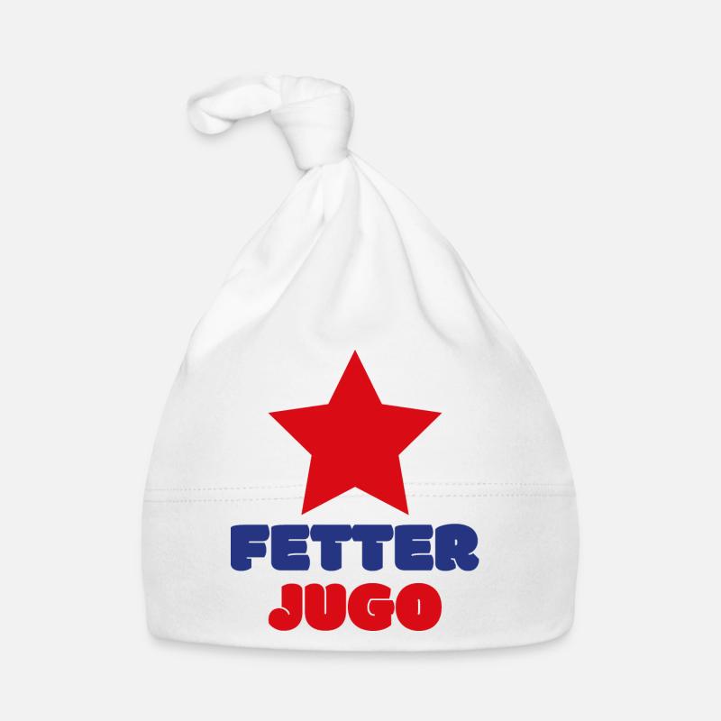 Balkan Yugoslavia Nostalgie Geschenkidee Baby Bio-Mütze