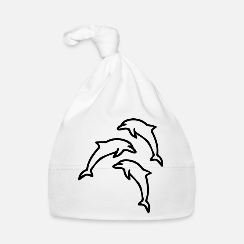 Dolphin dolphins Organic Baby Cap
