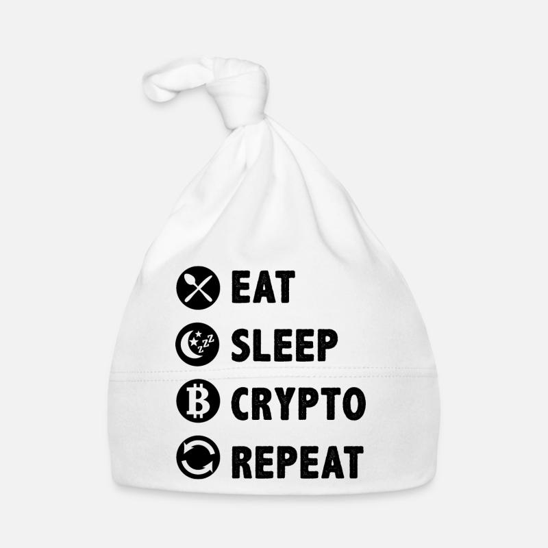 Krypto Spruch Kryptowährung Investment Crypto Baby Bio-Mütze