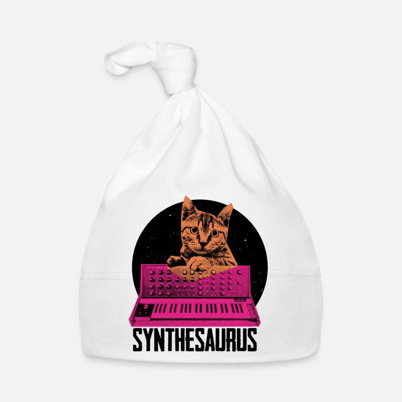 Synthesizer Analog Modular Vintage Retrowave Baby Bio-Mütze
