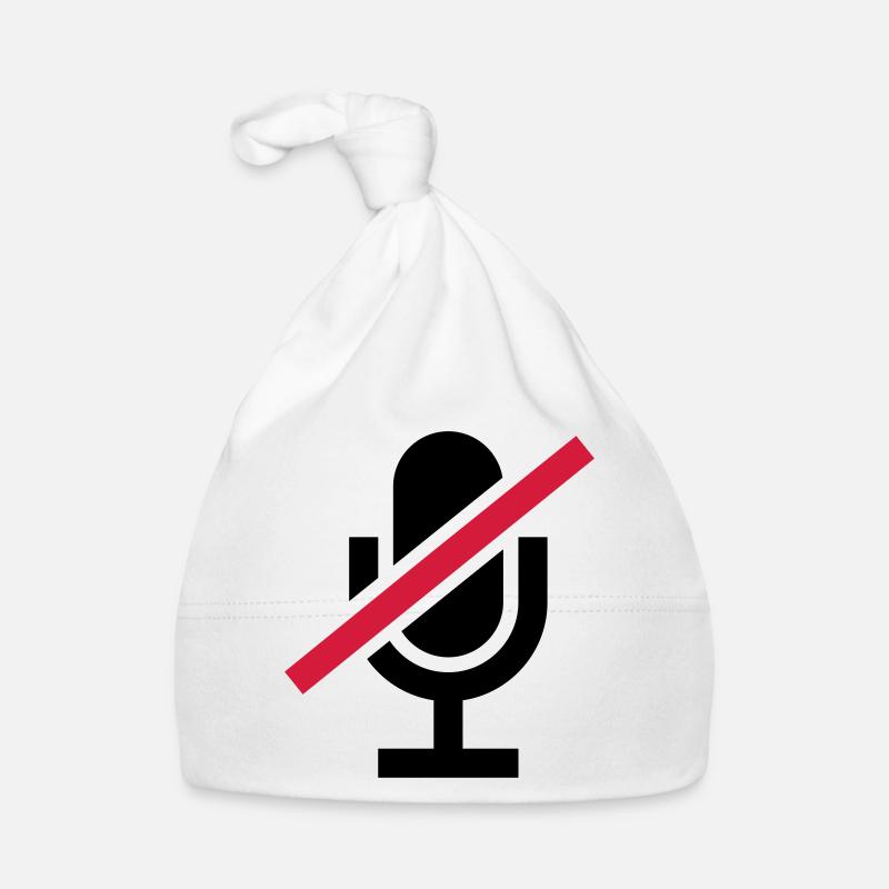 Mute Icon Mikrofon Baby Bio-Mütze