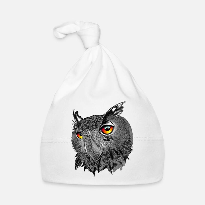 Uhu/Bubo Bubo/Eule Baby Bio-Mütze