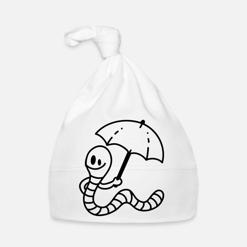 Regenwurm - line Baby Bio-Mütze