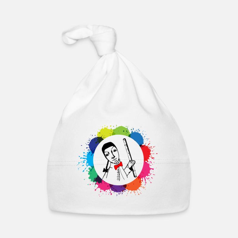 Guignol en couleurs - Bonnet bio Bébé - blanc