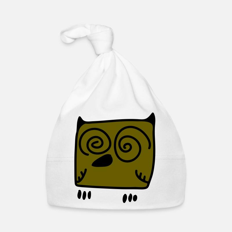 Verpeilte Eule Baby Bio-Mütze
