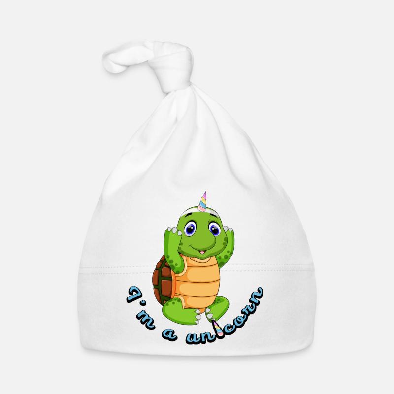 turtle unicorn toad mystical creature animal Organic Baby Cap