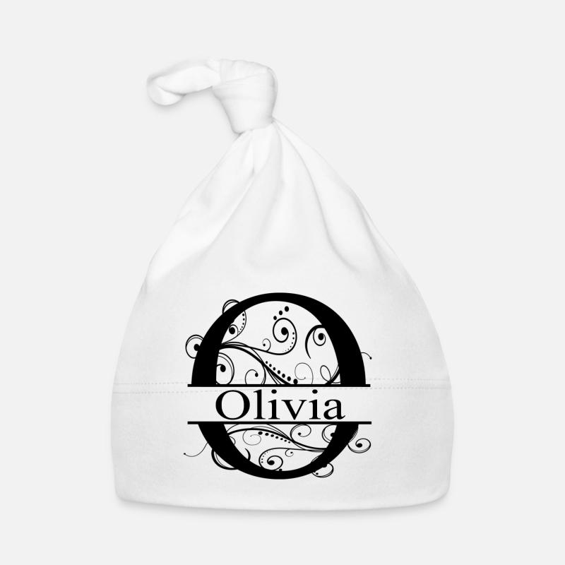 Monogramme avec le prénom Olivia Bonnet bio Bébé