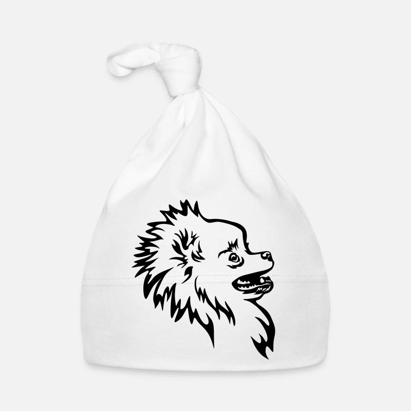 Zwergspitz Kopf Baby Bio-Mütze