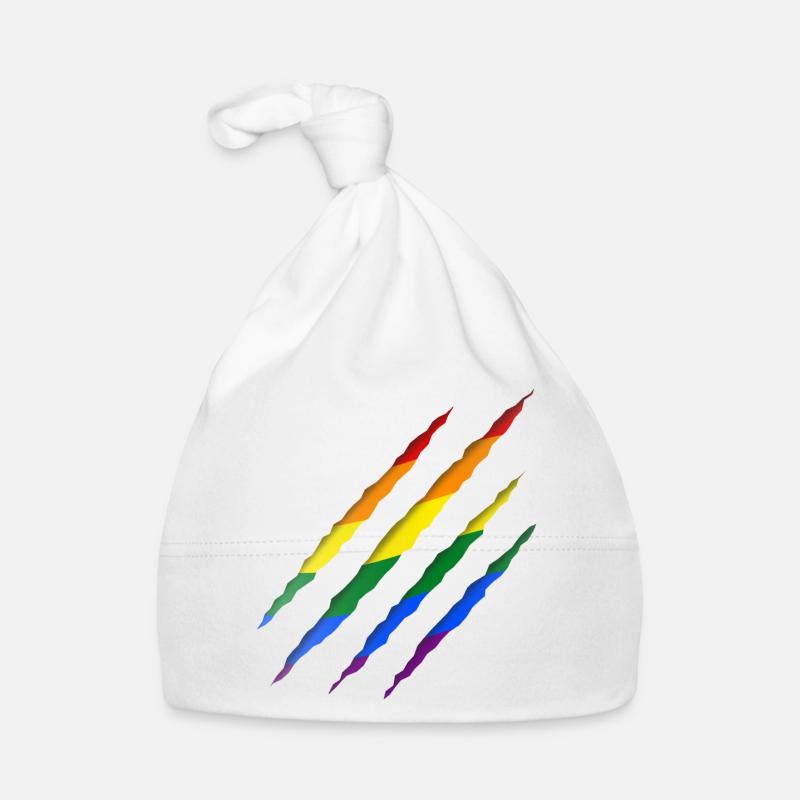 LGBTQ - Bonnet bio Bébé - blanc