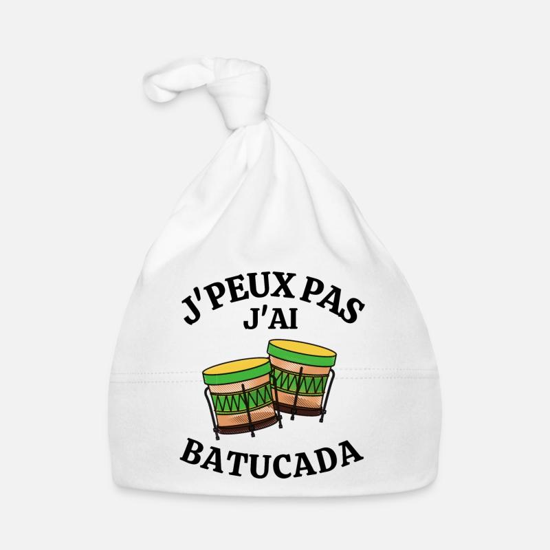 batucada, Brésil, carnaval de rio, samba Bonnet bio Bébé