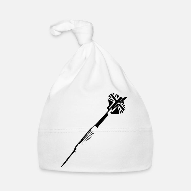 Fléchettes Fléchettes Angleterre Fléchettes Joueur de fléchettes Sport 1 - Bonnet bio Bébé - blanc