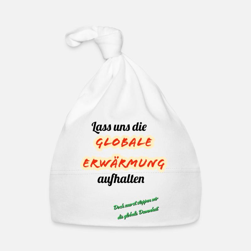 Global Warming Parody Design Organic Baby Cap