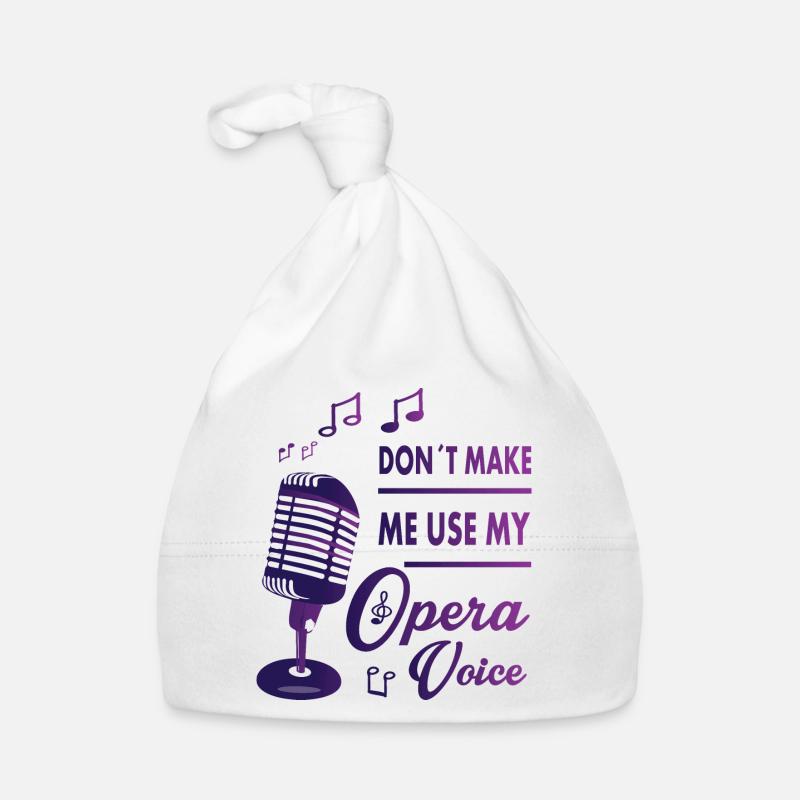 Ma voix d’opéra Bonnet bio Bébé