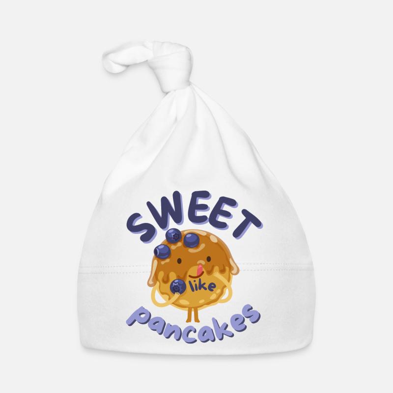 sweet like pancake Pancake Pfannkuchen Spruch Baby Bio-Mütze