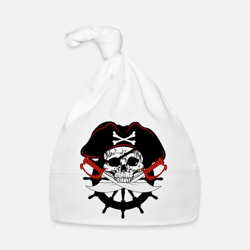 Pirate skull Organic Baby Cap