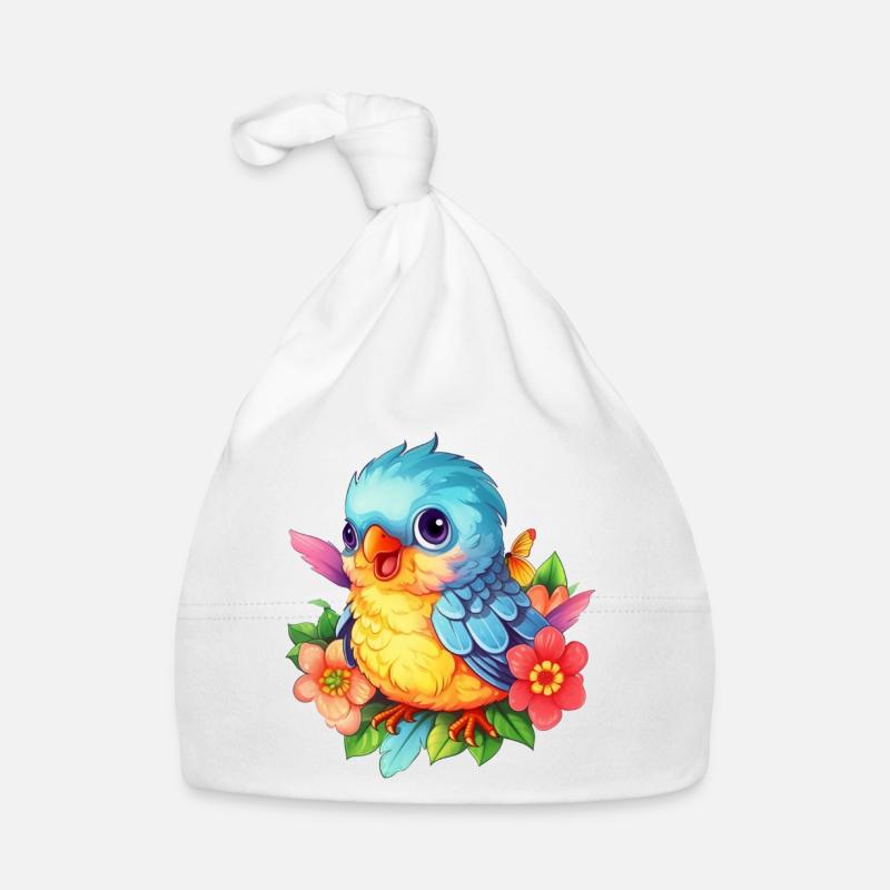 Oiseau mignon Bonnet bio Bébé