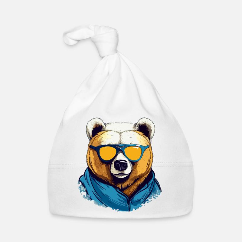 Beary l'ours Bonnet bio Bébé