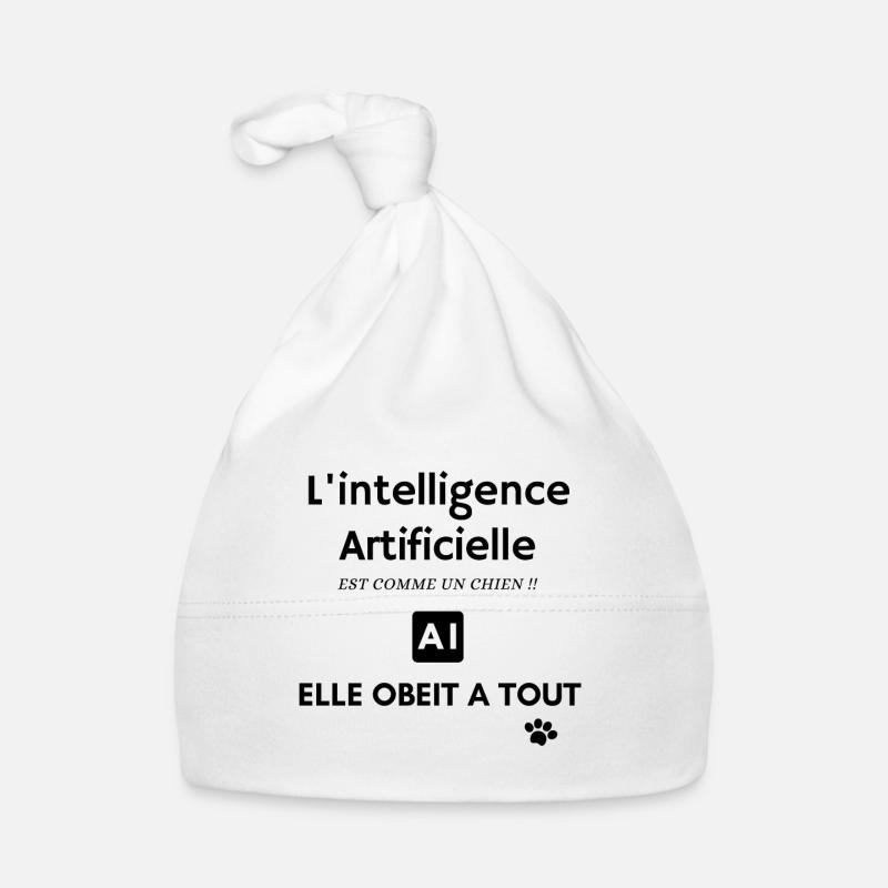 L'intelligence Artificielle AI Est Comme Un Chien Bonnet bio Bébé