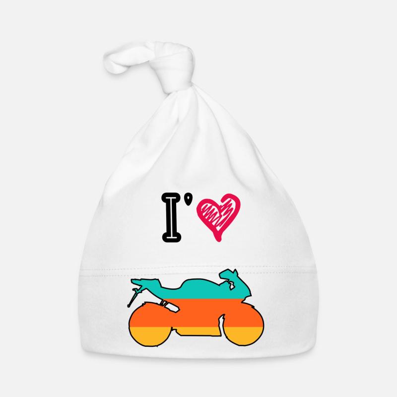 Oldtimer-Motorrad Baby Bio-Mütze