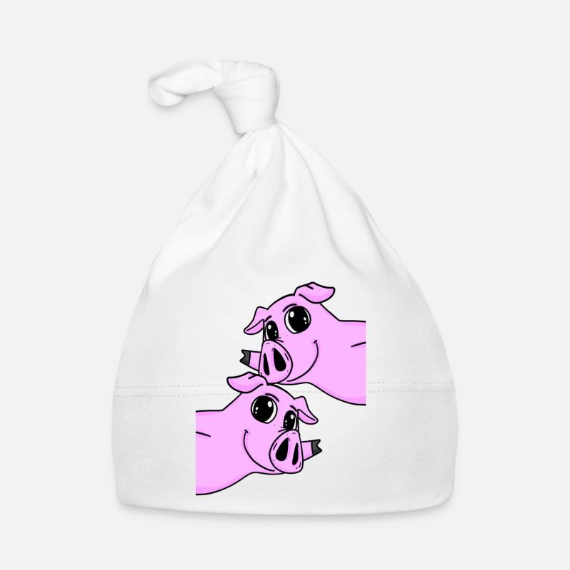 Schwein Schweine Baby Bio-Mütze