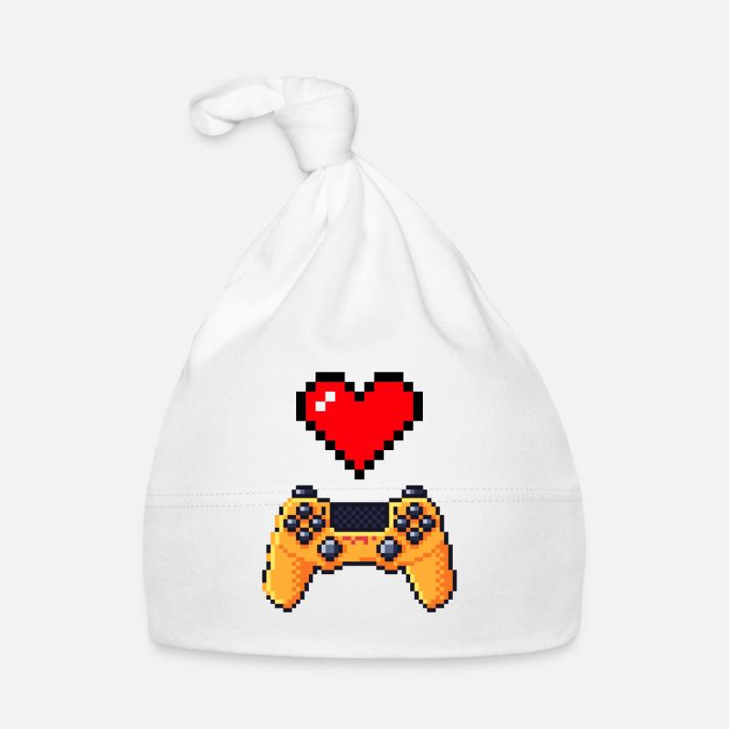 Retro-Gaming-Herzcontroller Baby Bio-Mütze