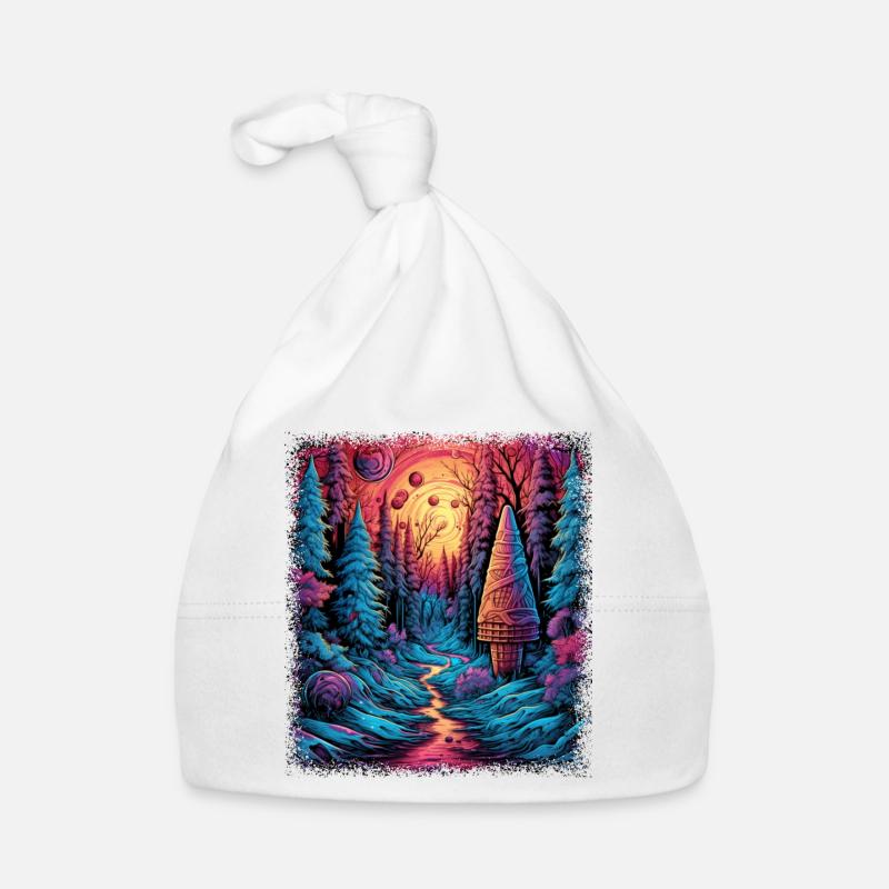 Joke Green Present Idea Peace Symbol Bird Present Organic Baby Cap