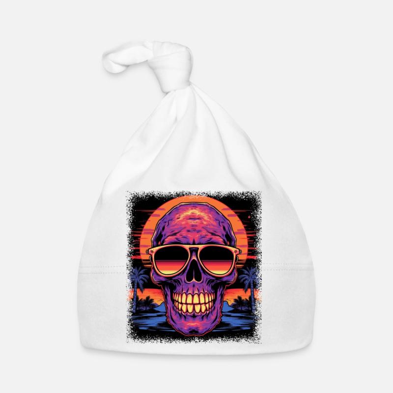 Drawing Present Idea Black Bones Anatomy Organic Baby Cap