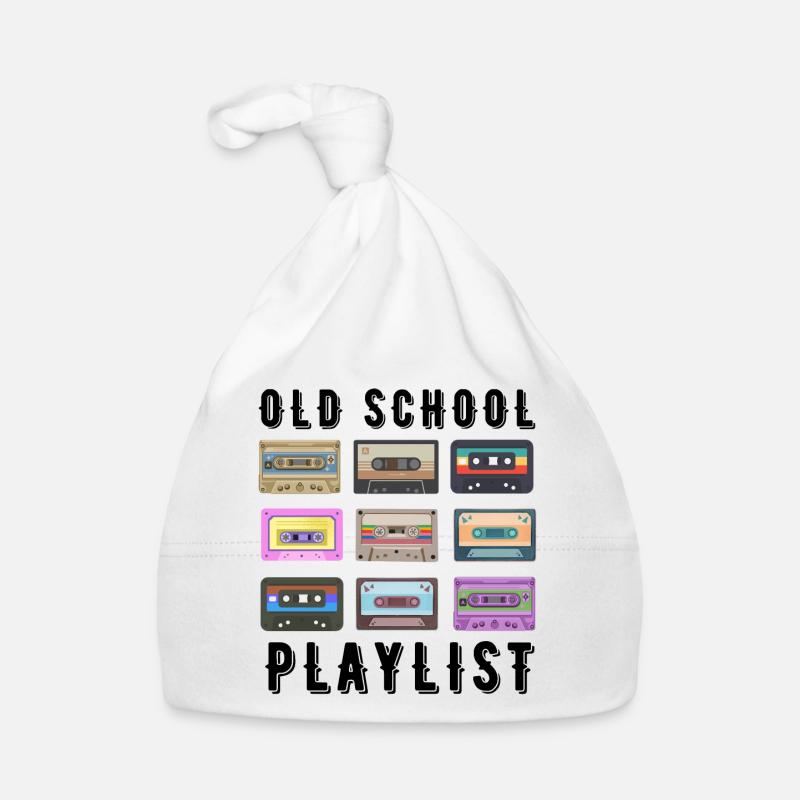 OLD SCHOOL PLAYLIST - Bonnet bio Bébé - blanc