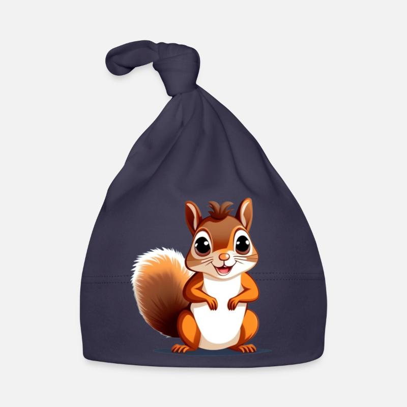 Squirrel Organic Baby Cap