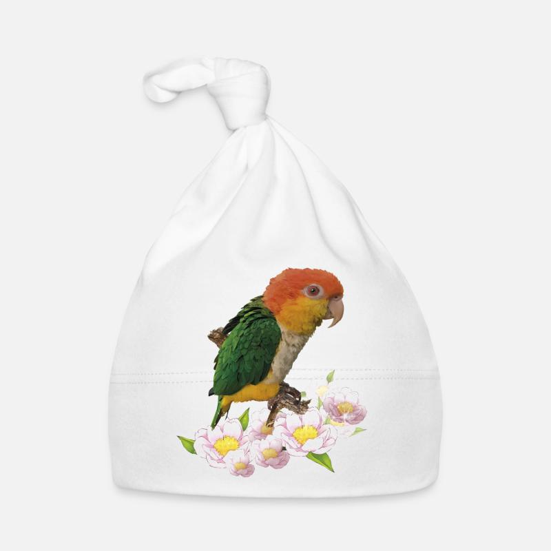 Le caïque à tête orange Bonnet bio Bébé