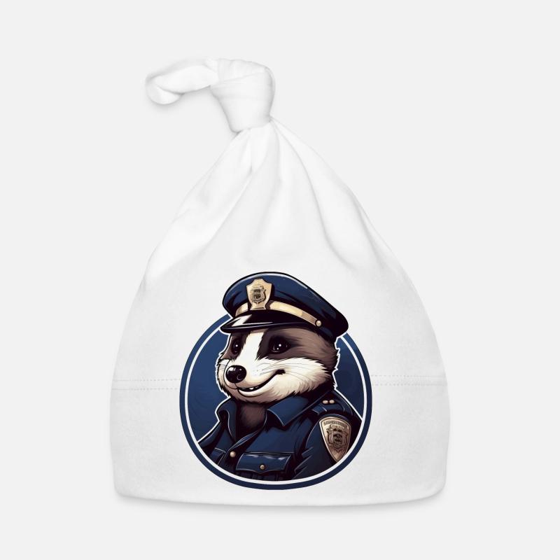 Dachs Polizei Baby Bio-Mütze
