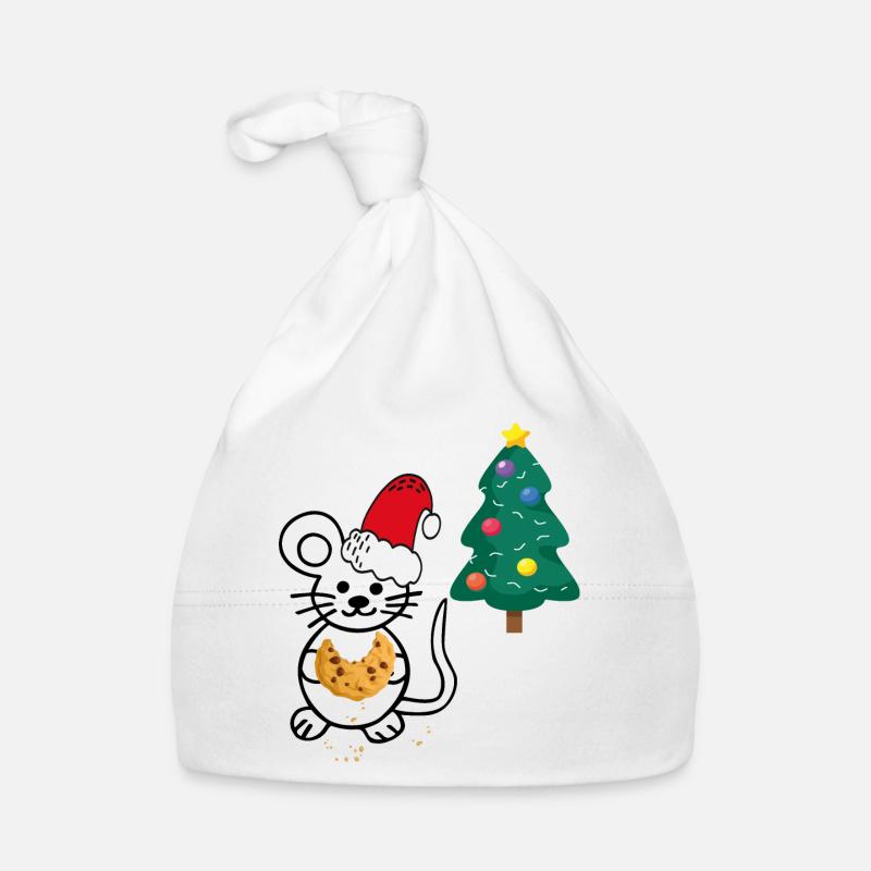 Weihnachten, Tannenbaum, Maus Baby Bio-Mütze
