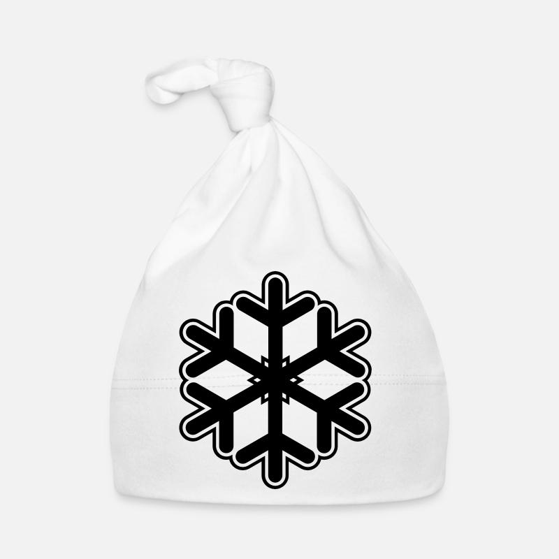 Snowflake Snow Organic Baby Cap