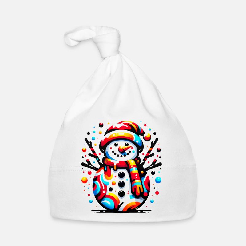 Funky Snowman Baby Bio-Mütze