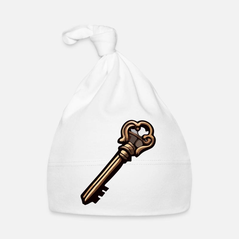 Key / Lock / Locked / Security Organic Baby Cap